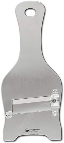 Sanelli Ambrogio Acciaio Ambrogio Sanelli-Affettatartufi Regolatore di qualità per Un Taglio preciso. Lama Liscia, Inox, Inossidabile, 23.0x9.0x2.5 cm