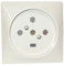 LEGRAND - Prise de Puissance 20A Murale avec Terre - Prise Monobloc - Plaque 80 x 80 mm - 4 Alvéoles - Pose par Encastrement ou en Saillie - Fabriqué En France - Blanc