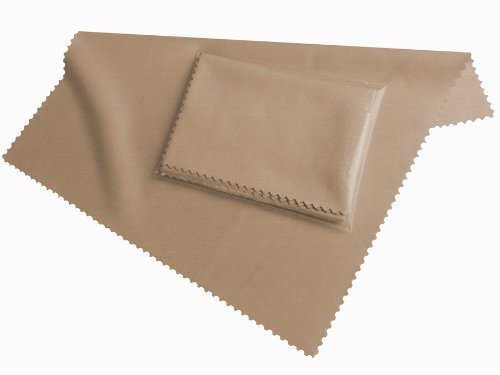 19x20cm Mikrofaser Reinigungstuch, HighTech Displaytuch in beige, zum Reinigen von Smartphones, Tablet PCs, Bildschirme, Brillen, Display Tuch Clean