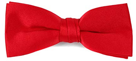 boxed-gifts Boys Clip On Bow Tie,Red