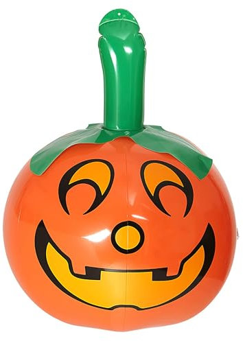 W WIDMANN MILANO Party Fashion 04812 - Aufblasbarer Kürbis, 46 cm, Dekoration, Halloween