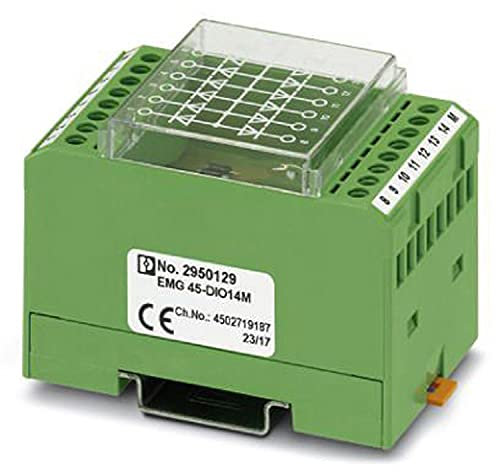 PHOENIX CONTACT EMG 45-DIO14M Diodenbaustein mit 14 Dioden, Gemeinsame Anode, Diodentyp 1N 4007, 5 Stück