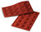 silikomart | SF031 Moule en silicone pour Monoportions MADELEINE, antiadhésif, 15 Monoportions, Lot de 1 Moule à gâteau, 44 x 34 mm, h 10 mm, Made in Italy