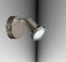 Trango 1-flammig 2935-012 LED Wandleuchte *FINNO* in Edelstahl-Optik inkl. 1x 3 Watt GU10 LED Leuchtmittel I Deckenlampe I Deckenstrahler I Deckenspots I Leselampe schwenkbar und drehbar