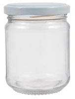 Wares Of Knutsford Glass Jam Jars 228ml (8oz) Pack 24 White Lid Home Preserving Marmalade Chutney