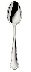 Robbe & Berking Alt-Chippendale Kaffeelöffel (150 g massiv versilbert)