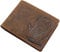 Cuir de Buffle Porte-Monnaie avec Sanglier Motif en Format Oblong avec Blocage RFID et NFC en Marron (Modéle 2 / Format Oblong)