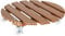 WAGNER Pflanzenroller WPC Ø 50 x 11 cm I Blumenroller für Außenbereich + Innenbereich I Kübelroller aus FSC® Wood Plastic Composite, Terracotta I 2 Feststeller I Tragkraft 120 kg - 20057501