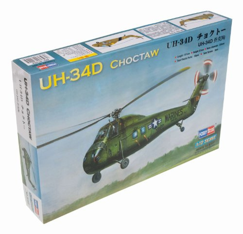Hobbyboss 1:72 Scale American UH-34D 'Choctaw' Model Kit (Grey)