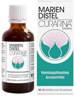 Mariendistel Curarina Urtinktur 50 ml - Homöopathisches Arzneimittel - Mariendistelfrüchte, extrahiert mit reinem Alkohol, ohne chemische Zusätze