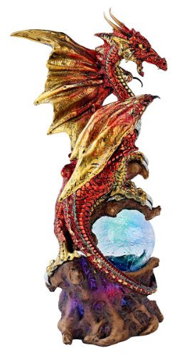 Design Toscano Drachenverteidiger mit Lebenskugel
