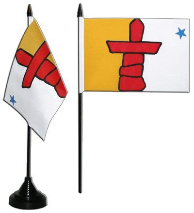 Digni® Drapeau de Table Canada Nunavut, Mini Drapeau - 10 x 15 cm