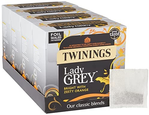 Twinings Lady Grey Tea 400 Bags (Multipack of 4 x 100 Tea Bags)