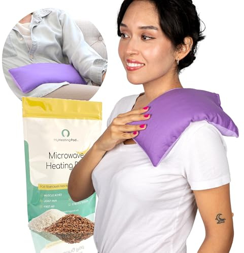 My Heating Pad Microwave Heating Pad - Moist Microwavable Heating Pads for Joints and Muscles Relief - Microwave Hot Pack Heat Pad for Cramps - Chilled or Heated Pad Therapy - Purple Unscented