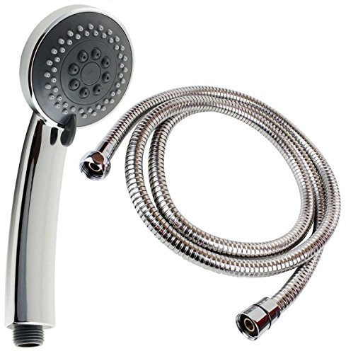 Sanixa SX24 Handbrausen Set Duschbrause & Schlauch 150 cm 3 Funktionen Brause Dusche Brausegarnitur Duschbrause Funktionsbrause SX23