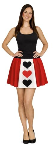 Adults Queen of Hearts Skater Skirt World Book Day Movie Fancy Dress Costume Accessory