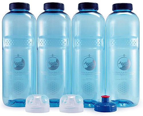 Acala Trinkflaschen Grosses Flaschen Set Grip 0,75 Liter plus Deckel