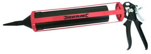 Silverline 794339 Fugenpistole mit Zubehör 540 mm Spritzenlänge