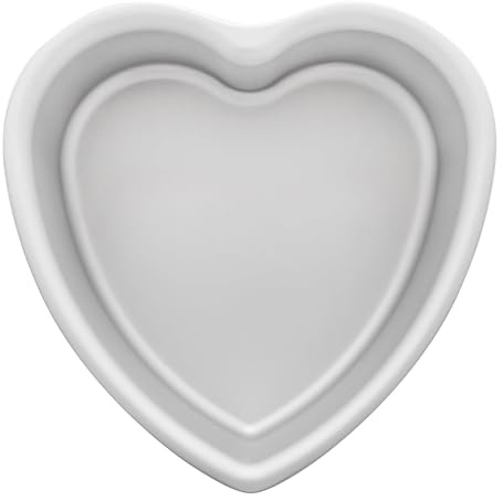 Fat Daddio's PHT-83 Anodized Aluminum Heart Cake Pan, 8 x 3 Inch