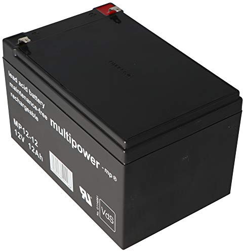 Multipower MP12-12 batterie plomb-acide (12V / 12Ah), sans entretien, approbation VDS
