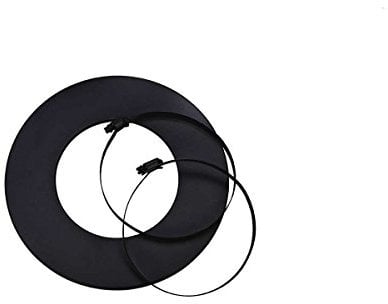 Justus Rosette 9213 05 Schwarz Wandabschluss Stahl Kaminofen Rohr Kaminrohr Ofen