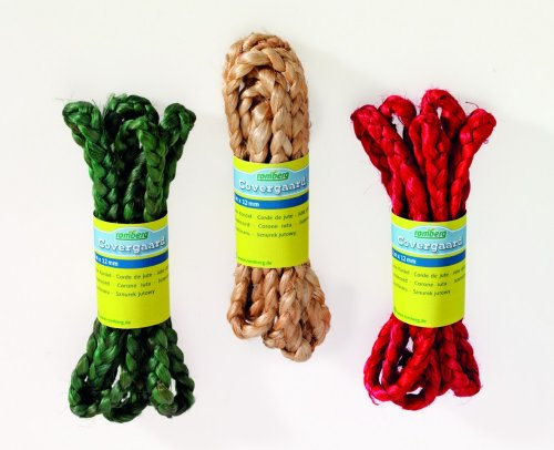 Jute Kordel Länge 2m, Breite 12mm, Farbe:natur