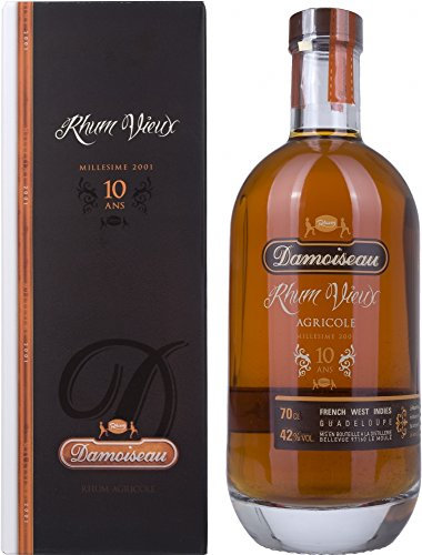 Damoiseau Vieux 10 ans Millesime 2001 avec emballage cadeau Rhum (1 x 0,7 L)