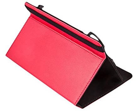Silver HT - Funda Universal Basic para Tablets de 9 a 10.1 Pulgadas con función Soporte. Materiales y Acabados diseño Liso de Color Rojo.