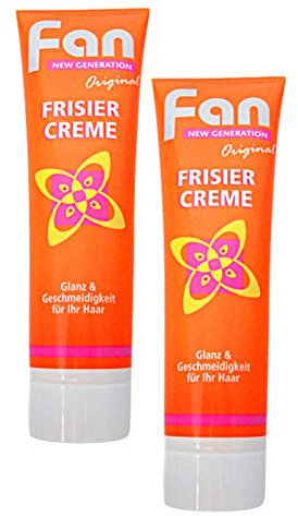 2er Pack Fan Frisiercreme in Tube (2 x 100 ml) Haarpflege, Haarcreme, Haargel
