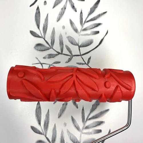 Decorative Art Texture Roller - 7 Roller (Artsy Leaf Pattern)