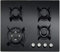 MyAppliances ART28924 60cm Black Gas on Glass Hob with 4 Cooking Zones & Pro Enamel Pan Supports