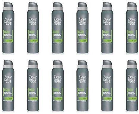 12 Packungen Deo Men Care Extra Fresh Spray Dove Deodorant für Herren