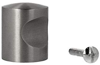 Möbelgriff Möbelknopf Schrankknopf Edelstahlknopf Türgriff massiv Edelstahl matt gebürstet ø 25mm