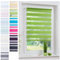Liedeco® Duo Rollo Klemmfix - 60 x 160 cm Apple Green/lichtdurchlässig/stufenlos verstellbar/leichte Innen-Montage ohne Bohren mit Klemmträgern