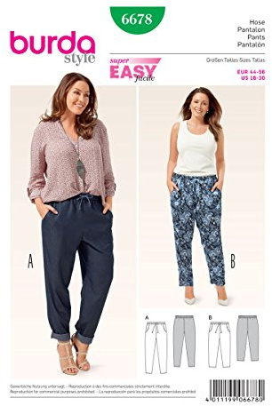Burda Style Sewing Pattern B6678 Women's Trousers