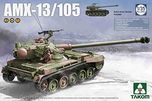 Takom TAK-2062 - Modellbausatz French Light Tank AMX-13/105 2 in 1