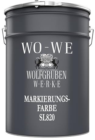WO-WE Markierungsfarbe Fahrbahnmarkierung Strassenmarkierungsfarbe GELB- 20L