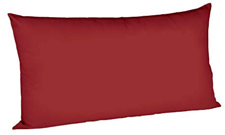 fleuresse 9200 Colours Interlock Jersey Kissenbezug aus 100% Baumwolle, Oekotex Standard 100, 40 x 80 cm, rot