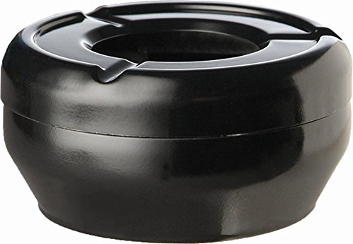 APS 83613 Windaschenbecher CASUAL, Ø 12 cm, Höhe 4,5 cm, Melamin, schwarz