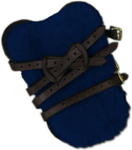 Engel Reitsport 1Paar Gamaschen Einlagen aus Lammfell GAMA1-PO-MAR Marine blau 25x20cm Pony