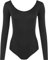 WearAll New Ladies Stretch Bodysuit Long Sleeve Top Womens Leotard Black 8/10