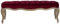 SAFAVIEH Upholstered Ottoman, in Merlot, 45 X 135 X 45