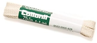 Collonil 1 Paar Schnürsenkel - flach - 9 mm breit Längen (120 cm, Weiss)
