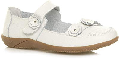 AJVANI Womens Ladies Full Leather Comfort Hook & Loop Walking Casual Sandals Shoes Size