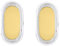 Dudu N Girlie Moses Basket Sheets 67 x 30 cm Cotton | Cradle Fitted Sheets Jersey Soft Bassinet Bedsheet Hypoallergenic Elasticated Breathable Pram Fitted Sheet (Single Pack, Yellow)