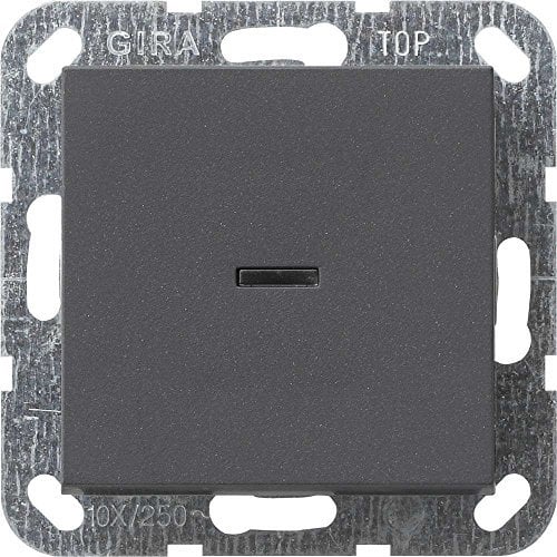 Gira 012228 Tastschalter Aus 2 pol Kontroll System 55, anthrazit
