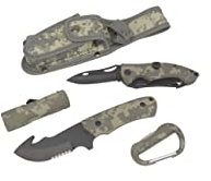 MFH Messerset Mit Led und Nylon Scheide, at-digital