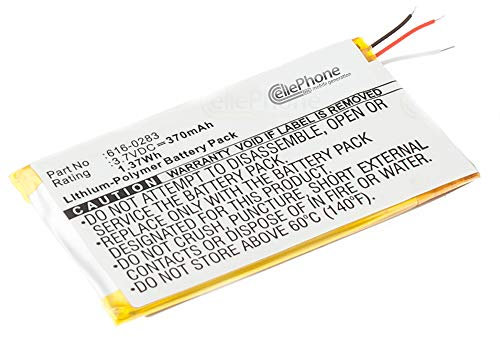 cellePhone Batterie Li-Polymer Compatible avec Apple iPod Nano 2 (2. Generation) (Remplacement pour 616-0270)