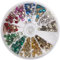 Rayher 38641999 Hotfix-Nieten, 4 mm, Sortierbox 600 St., 12 Farben je