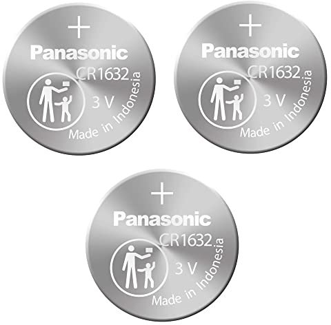Panasonic CR1632 3 volt lithium batteries original pack of 3